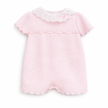 Pink Baby Girl Knit Romper