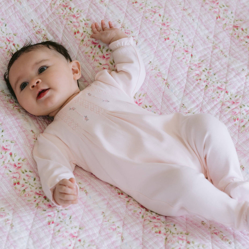 Kerry Baby Girls Pink Cotton Babygrow