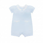 Logan Boys Blue Knit Pocket Detail Romper