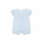 Logan Boys Blue Knit Pocket Detail Romper