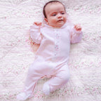 Loretta Girls Pink Babygrow & Hat