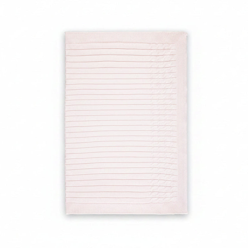 Pink Knit Baby Blanket